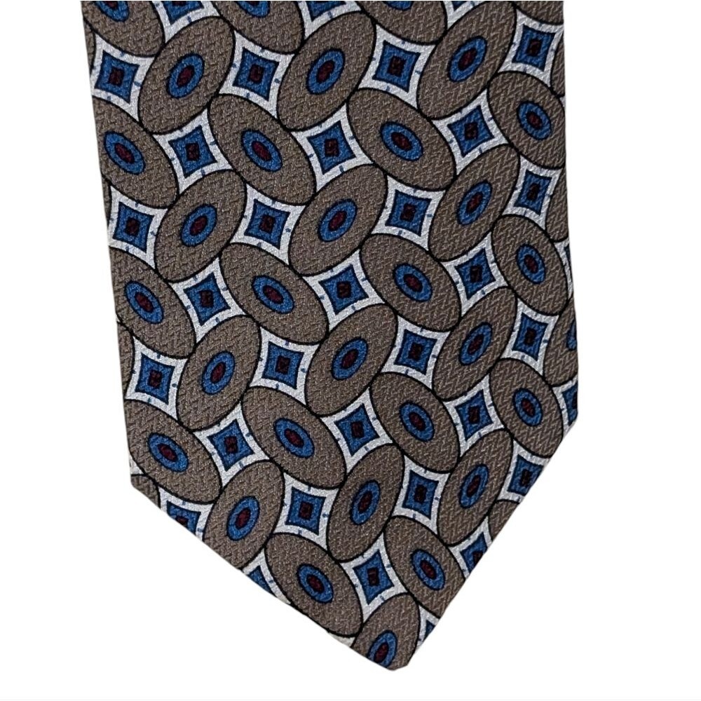 Liberty of London geometric ikat necktie career whimsical abstract retro men's